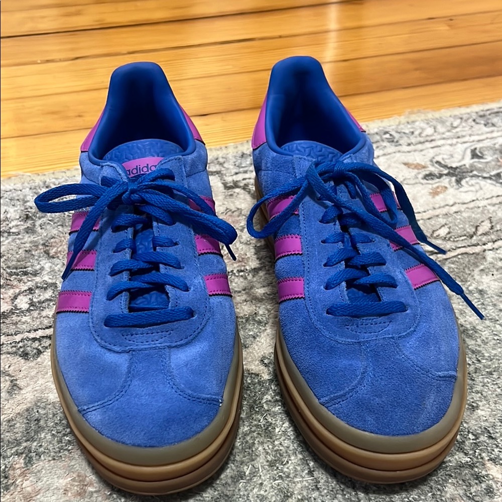 Adidas Originals Women's Gazelle Bold Shoes - blue and purple